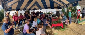 Wreath making demonstration at the 2024 Fryeburg Fair